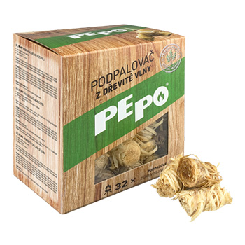 Podpalovač z dřevité vlny PE-PO 32ks