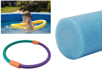 Plovací nudle MIRELON - průměr 67 mm, délka 160 cm (zelená)