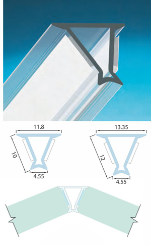Samolepiaci profil G2G 135°, spojovací