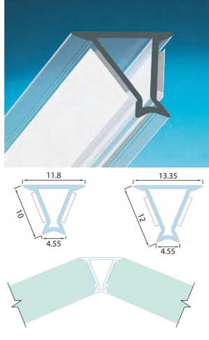 Samolepiace profil G2G 135 °, spojovacie