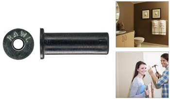 Antivibrační antikorozní elastická hmoždinka RAWLNUT (M4 / 8 x 13 mm, syntetický kaučuk/mosaz)