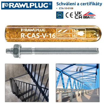 R-CAS-V Vinylesterová kotva v ampuli - zavrtávací (10 mm)
