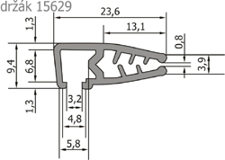 Polypropylénový držiak STRIBO 15629 F 300