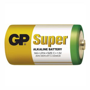 GP SUPER alkalická batéria C 1,5V (malé mono, LR14)