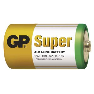 GP SUPER alkalická batéria D 1,5V (veľké mono, LR20)