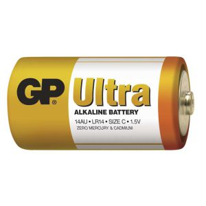 GP ULTRA alkalická batéria C 1,5V (malé mono, LR14)
