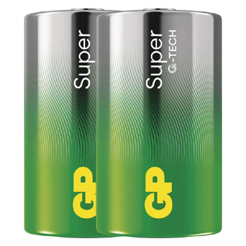 GP ULTRA alkalická baterie D 1,5V (velké mono, LR20) G-TECH, 2ks/krabička