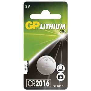 GP CR2016  lithiová knoflíková baterie 3V, 20x1,6mm, 1ks/blistr
