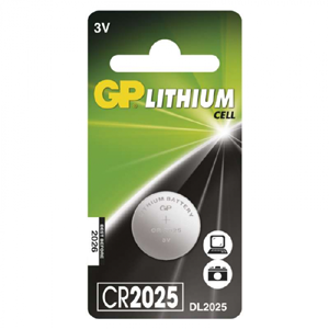 GP CR2025  lithiová knoflíková baterie 3V, 20x2,5mm, 1ks/blistr