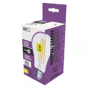 LED žárovka Filament A67 11W E27 neutrální bílá (náhrada za 100W), EMOS