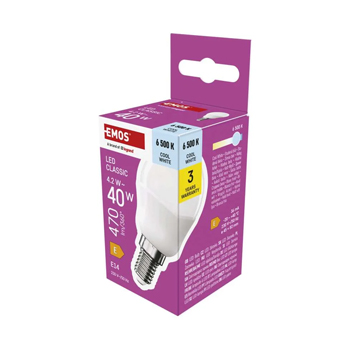 LED žárovka Classic Mini Globe / E14 / 4,2 W (40 W) / 470 lm / studená bílá