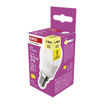 LED žárovka Classic Mini Globe / E27 / 6,5 W (60 W) / 806 lm / studená bílá