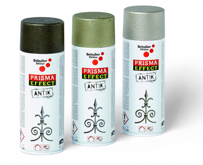 PRISMA EFFECT ANTIK - dekoratívny sprej (400 ml / strieborno sivá)