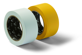 Stavebné lepiaca páska PVC MASK Q, vrúbkovaná, vonkajšia (38 mm x 33 m / 60 ° C / žltá)