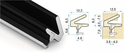 Tesniace profil Q-LON 3113 - vstupné dvere