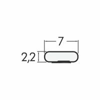 Q-LON 3122 samolepiaci interiérový profil (7 x 2,2 mm / hnedá)