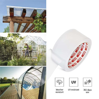 Opravná lepicí páska na polykarbonát a sklo F6200, 25 m x 50 mm, průhledná, EMOS