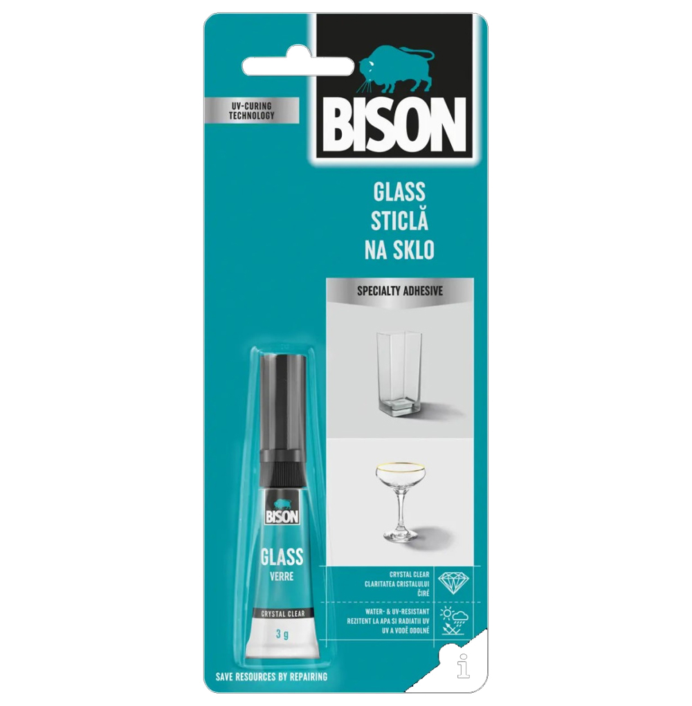 BISON Glass - lepidlo na sklo 3 g blistr