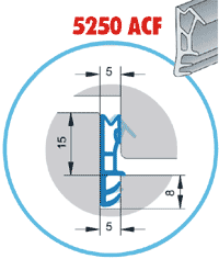 PROFIL 5250 ACF (biela / 135 m (v kartóne 9 návinov po 15 m))