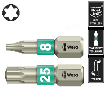 3867/1 TS Bity TORX® z nerezové oceli