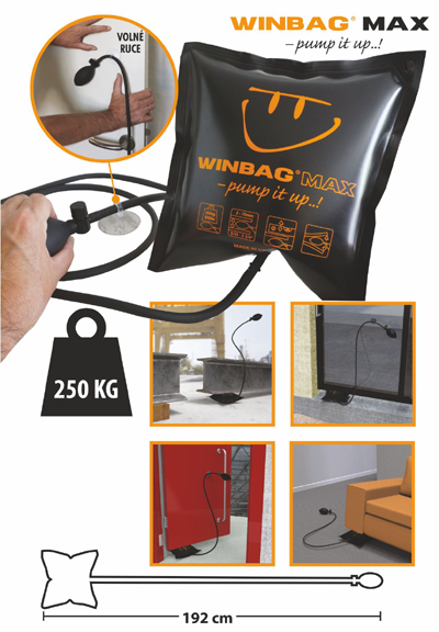 WINBAG MAX vzduchový vymedzovacie klin 2-70mm, do 250kg