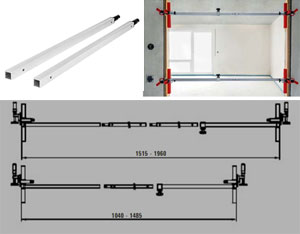 TUX - predĺženie dverové výstuhy TU (1040 - 1960) BESSEY