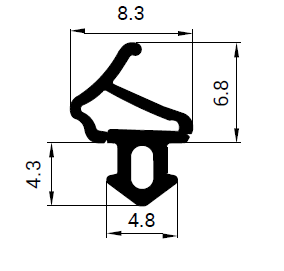 S-1172 Těsnící profil do PVC oken - ALUPLAST