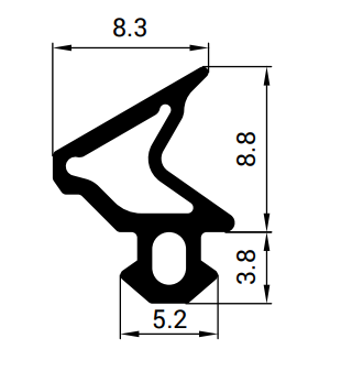 S-1110 Těsnící profil do PVC oken - DECEUNINCK