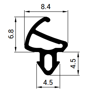 S-1150 Těsnící profil do PVC oken - KÖMMERLING