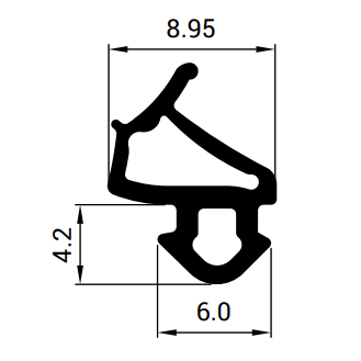 S-1127 Těsnící profil do PVC oken - VEKA