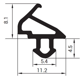 S-1646 Těsnící profil do PVC oken, KBE