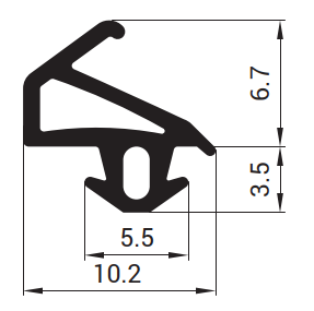 S-1342 Těsnící profil do PVC oken, BRUEGMANN