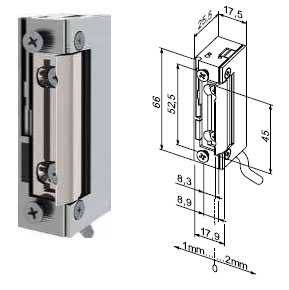Vodeodolný elektrický otvárač 118W A71 10-24V A / D