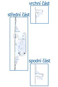 K 119 Viacbodový bezpečnostný zámok zadlabací vložkový