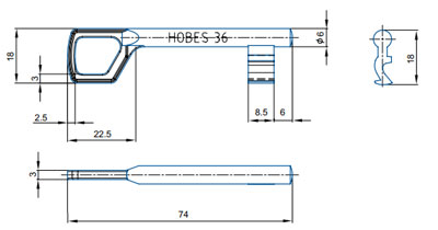 Klíč tvarový BB K220-36