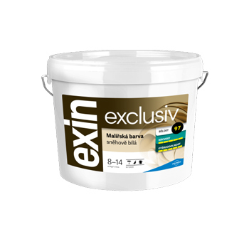 EXIN EXCLUSIV - Brilantne biela extra kryvá maliarska farba