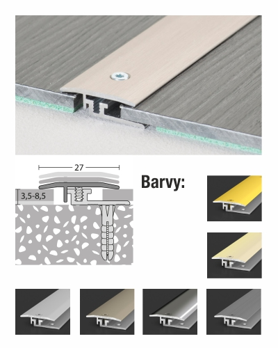 Prechodový profil LPS 27 mm pre vinylové podlahy