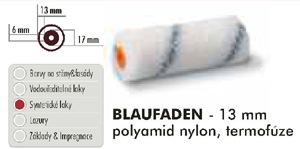 Valček polyamid nylon na systetické laky / BLAUFADEN 13 mm