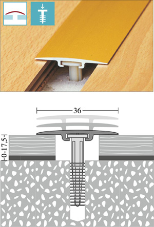 D.O.S. Dilatačný profil 36 mm - pre parkietY a laminát
