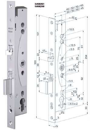 EL000862 ABLOY EL060 / 35/24 zámok mechanický