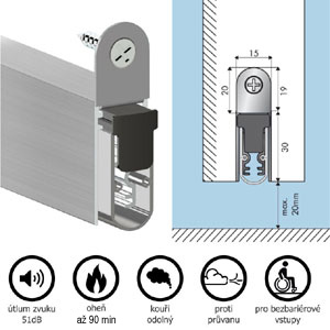 Padací prah ELLEN MATIC SOUNDPROOF