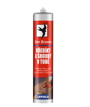 Klince a skrutky v tube