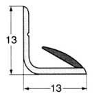 Profil L1 veľ. 13 x 13 mm