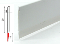 Samolepiaci okenný profil plochý PVC