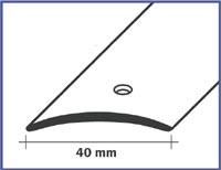 Prechodový profil 40 mm na koberce / vruty