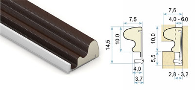 Tesniaci profil Q-LON 3054 - pre okná