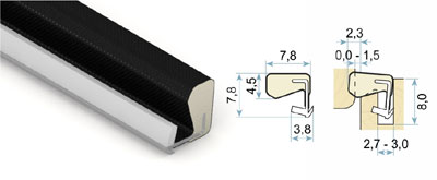 Tesniaci profil Q-LON 3070 - pre okná