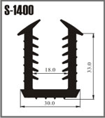 S-1400 tesniaci profil pre polykarbonáty