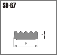 Samolepiace EPDM tesnenie SD-67