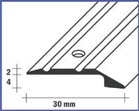 Ukončovací profil 30 mm / vruty